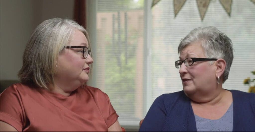 Charter Senior Living of Rockford Video Thumbnail Senior Living Resident and Daughter looking at each other